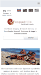 Mobile Screenshot of espadrille.co.uk