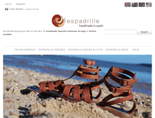 Tablet Screenshot of espadrille.co.uk